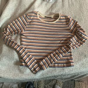 brandy long sleeve striped shirt